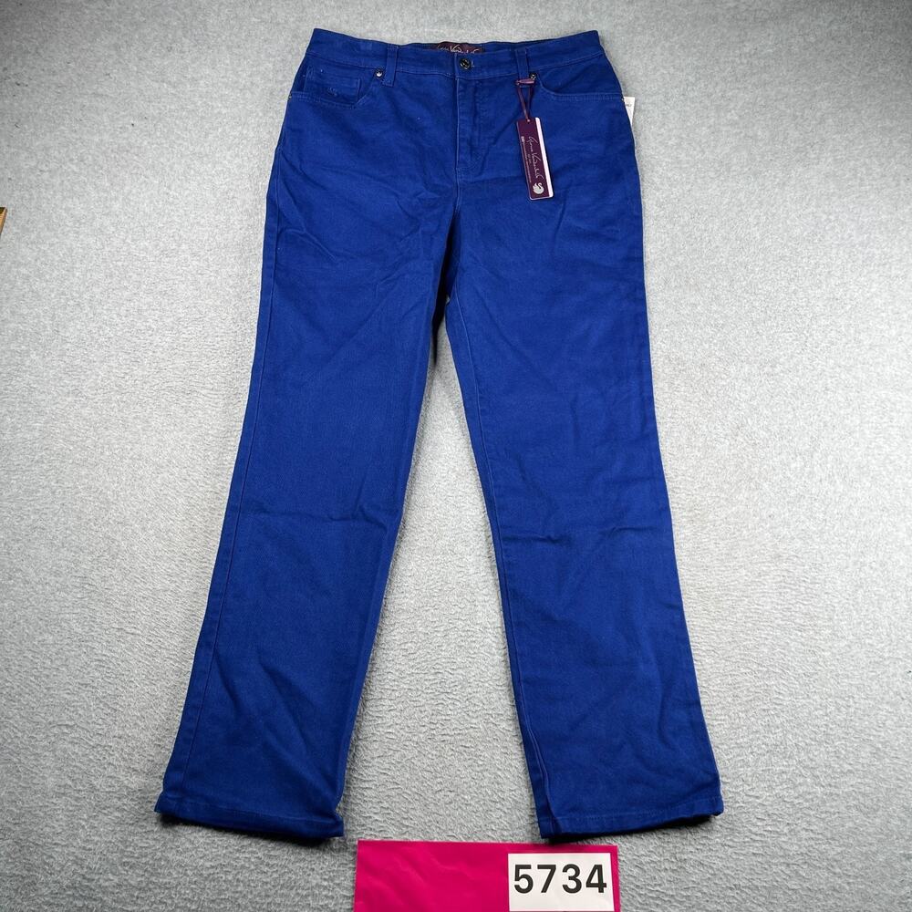 Gloria Vanderbilt Denim Jeans Amanda 10 Short Blue Tapered Leg NEW NWT